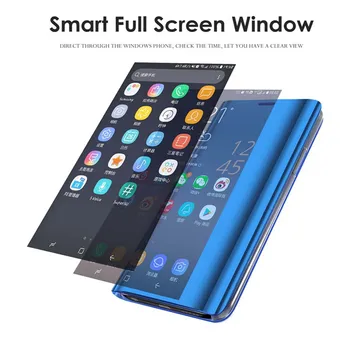 Zrcadlo Filp pouzdro Pro Samsung Galaxy A10S A20S A11 A21 A31 A41 A51 Inteligentní zrcadlo Book Cover pro Samsung a71 a81 a91 a70e