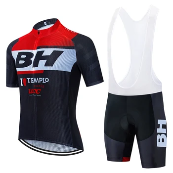 Červená BH Cyklo Team jersey Cyklistické Oblečení, kalhoty oblek pánské letní MTB pro 20D jízda na KOLE Šortky košile Maillot Culotte nosit
