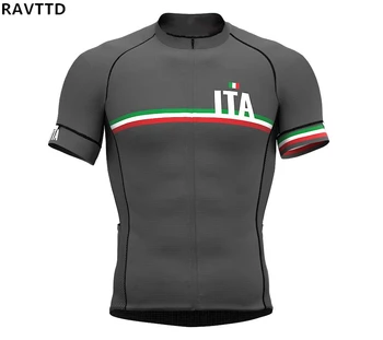 Šedá Itálie Cyklistické Dresy Létě Nosit Krátký Rukáv MTB Kolo, Cyklistické Oblečení, Ropa Maillot Ciclismo Závodní Kolo Oblečení