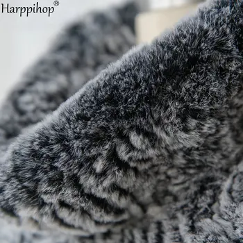 ženy z pravé kožešiny šál 2019 zimní nové přírodní rex králičí kožešiny šátek zábaly šály pončo