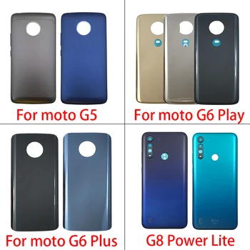 10ks Bydlení Baterie Dveře Zadní Kryt Pro Motorola Moto G5 G6 E6 Hrát E7 Plus G8 Power Lite One Vision S Nálepky