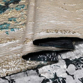 (120 cm/lot) brokát tkaniny pro šití žakárové tkaniny, příze barvené prošívání pro patchwork tkaniny telas DIY tuku čtvrtletí kovové
