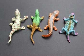 12ks/Mnoho Simulace ještěrka chameleon gekon model model hračka měkká guma zvířecí model April Fool ' s Den, hračka