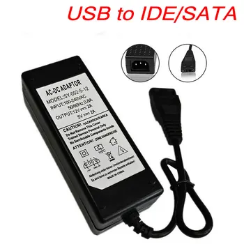 12V/5V 2.5 A USB na IDE/SATA Napájecí Adaptér Pevný Disk/HDD/CD-ROM AC DC Dropshipping