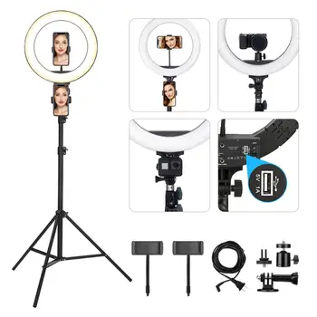 14 palců 10 palců LED Ring Light Fotografování Selfie Stativ Selfie Telefon Sportu Camer Studio Pro Youtube Make-up Pro Tiktok