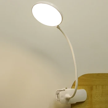 18 Led Stmívatelné Flexibilní Studijní Svorka Stolní Lampa Oční Péče-Stiskněte tlačítko Citlivé na Světlo 5W, Funkce Paměti, USB Nabíjecí 2500MAh