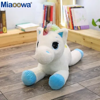 1ks 40cm Krásný Plyšový Jednorožec Soft Rainbow Unicorn Plyšová Hračka Roztomilý Plyšový Jednorožec Vycpaných Zvířat Hračky Pro Děti