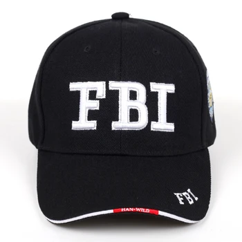 2019 Nový FBI vyšívané baseball cap muži ženy hip hop móda bavlna táta čepice venkovní sluneční clony klobouk nastavitelný sportovní čepice