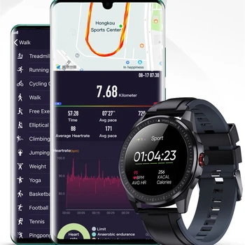 2020 Inteligentní Hodinky Muži IP68 Vodotěsné Krve Kyslíkem Srdeční Frekvence, Sleep Monitor Fitness GPS Sledování Sportovní Chytré Hodinky pro Android iOS