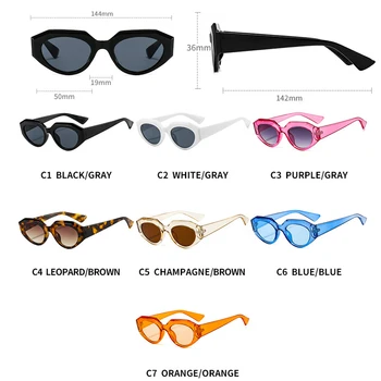 2020 Módní Cat Eye sluneční Brýle, Ženy Značky Designové Oválné Sluneční Brýle, Ženy Vintage Cestovní Řidičské Brýle UV400 Gafas de sol