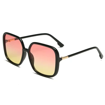 2020 Značky Nadrozměrných Kovových okraji sluneční Brýle Módní Ženy Vintage Značka Designer Uv400 Čtvercový Sluneční Brýle Gafas De Sol Hombre
