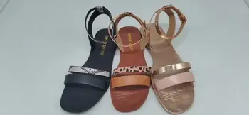2021 Módní nové dámské hadí kůže ploché boty open toe přezka s dámské Římské sandály retro hadí vzor sandály 36-41