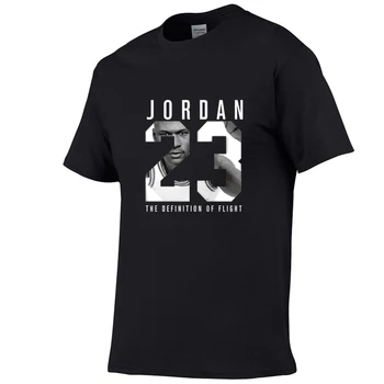2021Shirt letní nové vysoce kvalitní ležérní pánské-krátký rukáv O-krk bavlna T-shirt Jordan23 pánské značky white černé tričko