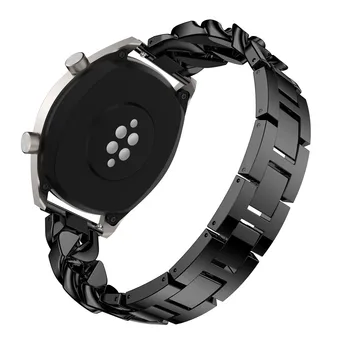 20MM/22MM Watchband pro Hodinky Samsung Galaxy 3 41 mm/45 mm/42 mm/46mm/Aktivní 2 Džínové Řetěz Diamond Popruh pro Huawei GT 2 1 Náramek