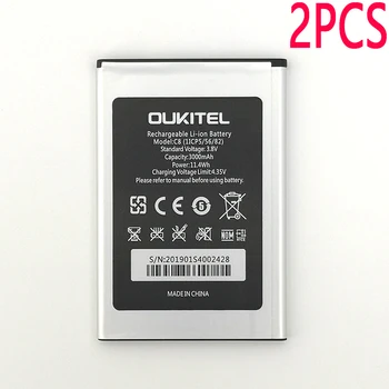 2KS Originál 3000mAh C8 Baterie Pro Oukitel C8 Mobilní Telefon Nejnovější Produkce Vysoce Kvalitní Baterie+Sledovací Číslo