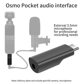 3,5 mm Mic Adaptér pro DJI Osmo Kapsa na Audio Rozhraní, Mikrofonní Adaptér pro osmo Kapsa na Příslušenství