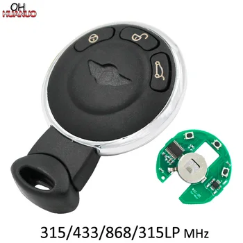 3 Tlačítka Inteligentní Vzdálené Klíče Fob CAS Systém Pro BMW Mini Cooper 315MHZ 433MHZ 868MHZ 315LP MHZ S ID46 (PCF7945)Čip