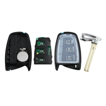 3 Tlačítka Smart Auto Klíče Klíče Dálkového ovládání centrálního zamykání 433MHz ID46 Čip pro Hyundai Santa Fe 2012 - FCC ID 95440 2W500 Uncut Blade