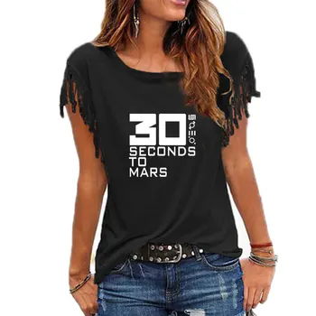 30 Seconds to Mars Ženy T Košile Kapela T-shirt Bavlna Rock 30STM Ženy T-shirt Topy