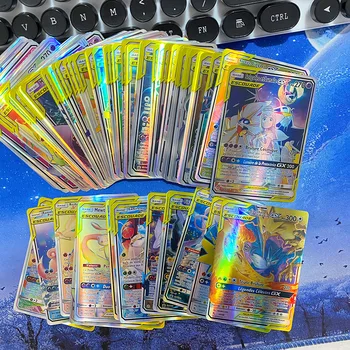 300 Ks Pokemon francouzské Karty TAG TEAM GX MEGA Zářící Karetní Hra Bitvy Carte Obchodní Hra Děti carte francaise Hračka