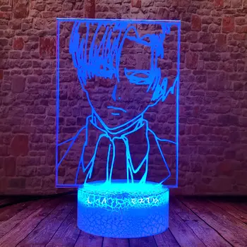 3D Iluze LED Noční světlo Barevné Měnící Děti Světla Japonsko Manga Útok na Titan Anime, akční a hračky údaje
