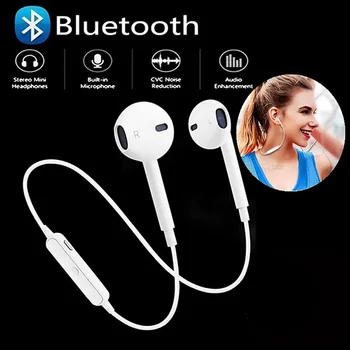 4.1 Bluetooth Sluchátka Sportovní, S Obloukem Na Krk Magnetické Bezdrátové Sluchátka Stereo Sluchátka Hudba, Metal Sluchátka S Mikrofonem Pro Všechny Telefony