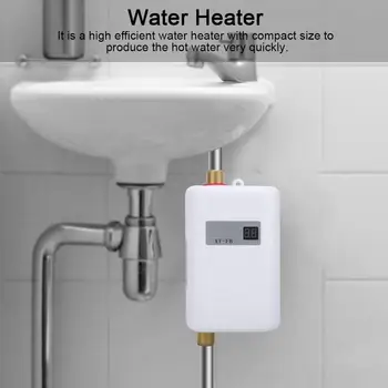 473-XY-FB,3800W Tankless Elektrický Ohřívač Vody Koupelna Kuchyň Instant Ohřívače Vody, zobrazení Teploty Topné Sprcha