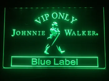 480 VIP Pouze Johnnie Walker Blue Label LED Neonové Světlo Znamení