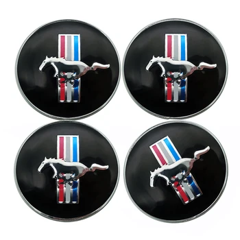 4ks 60MM Hliníkové Logo Divokého koně, Auto Kola Centru Čepice Kryt Znak Kolo Centra Hub Odznak Pro Ford Mustang, Jaguar Car Styling