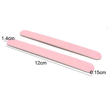 500Pcs/lot Pink pilník na Nehty Mini Dřevěné 240/240 Jednorázové Lešticí Profesionální Limes UV Gel, pilníky na Nehty Smirkový Rovný Styling