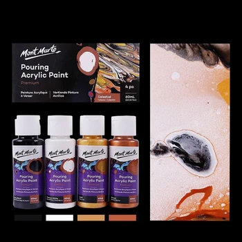 60 ML Pigment Akrylové Barvy Sada Tekutiny Mramorování Barvy Akrylové Lití Médium Kreslící Nástroj Pro Umělce DIY Art Dodávky