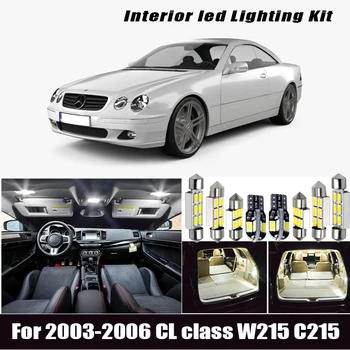 6x LED reverzní žárovka + parkovací světlo vnější světlo kit Pro 2003-2006 Mercedes Benz CL class W215 C215 kupé CL500 CL600 CL55AMG