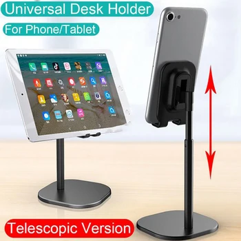 ABS Stolní Držák Telefonu Tablet Stand Pro iPad Pro Telefony Univerzální Držák Teleskopická Nastavitelná Výška Úhel Stojan Pro iPhone