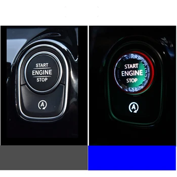 Auto Crystal START STOP, Motor na Tlačítko Nahradit Kryt Spínače Pro Mercedes Benz 2019 2020 B GLB CIA GLA Obložení Interiéru Accssories