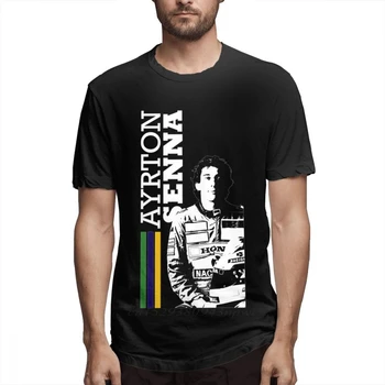 Auto Fanoušci Ayrton Senna Tričko Pro Muže 2020 Nové Příjezdu Muž Kvalitní Krátký Rukáv Bavlna XS-3XL T-shirt Slim Fit Streetwear