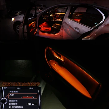 Auto Interiérové Dekorativní Led Ambient Door Světlo Pruhy Atmosféru Světla S 2 Barev Pro BMW Řady 5 F10/F11 2010-2017
