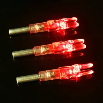 Automaticky Osvětlený Luk Řetězec Aktivován LED Osvětlené Nock pro ID 6,2 mm Lukostřelba, Šipky, Příslušenství na Lov