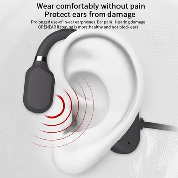 Bezdrátová Sluchátka Vzduchu Drátová Bluetooth 5.0 Sluchátka S Mikrofonem Stereo Sluchátka Headset Není V-Ear Headset IPX6 Vodotěsné