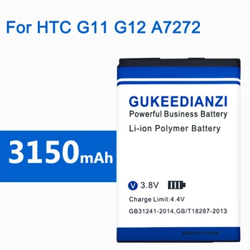 BG32100 Baterie Pro HTC Incredible S G11 Desire S G12 A7272 Desire Z S710E A7272 A9393 S710d 3150mAh Náhradní Telefon Baterie