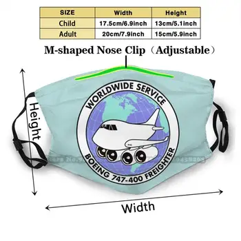 Boeing 747 - 400 Nákladní - Služby Po Celém Světě Opakovaně Úst Obličejová Maska Anti Mlha Prachotěsný Masky S Filtry Pro Dítě Dospělé