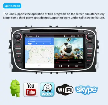 Bosion Android 10 auto dvd pro Ford Mondeo focus S-max smax Kuga, c-max, gps, inteligentní rádio, video, wifi, BT SWC multimediální přehrávač