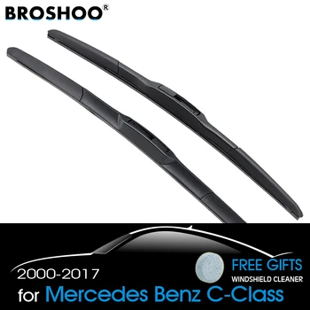 BROSHOO Auto Stěrače Blade Gumové 2000 Do roku 2017 Pro Mercedes Benz Třídy C W203 W204 W205 C180 C200 C300 Auto Příslušenství