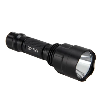 C8 350 Lumen Taktická LED Svítilna XML Q5/T6 LED Světlo s Tlakový Spínač+Gun Mount+Baterie +Nabíječka