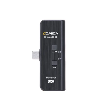 Comica BoomX-D 2.4 G Digitální Bezdrátový Mikrofon Vysílač Kit Mini Mobil Mikrofon Přijímač pro chytré telefony video mic