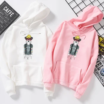 Cool Osobnost, Pan Pes, Kreslená Grafika, Tisk Tvůrčí Teplé Mikiny Ženy Punk Weatshirts Kawaii Svetr Korejské Streetwear