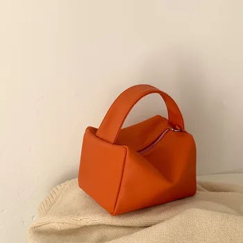 Design Nové Litchi Vzor Oranžové Straně-provádí Taška Wild Náměstí Oběd Box Pytel Příliv Diagonální Malé Tašky Crossbody Tašky pro Ženy