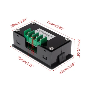 Digitální Multimetr Nabíjení-Vybíjení Baterií Tester DC 0-90 0-20A Volt Amp Metr