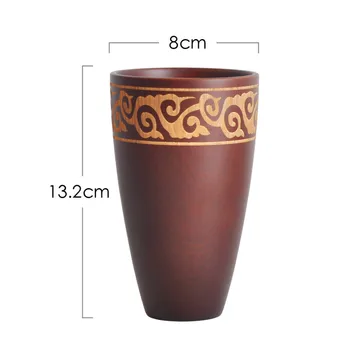 Domácí vodní cup nové dřevěné šálek barva dřeva ručně vyráběné přírodní dřevo, káva, čaj, pivo, džus, mléko pohár L0323