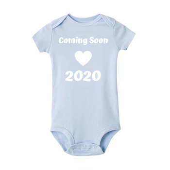 Dítě Přichází 2020 Prohlášení Dětské Rompers Novorozence Unisex Již Brzy Topy Kombinézu Chlapci Dívky 2020 Oblečení, Móda