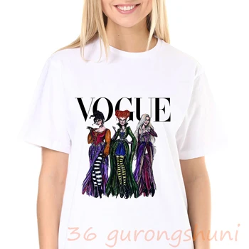 Dívka trička Vogue Halloween tisk grafické t košile ženy tees gothické topy t shirt dámské oblečení estetické oblečení dropshipping